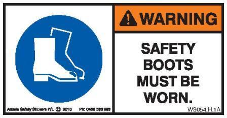 SAFETY BOOTS (Horizontal) – Aussie Safety Stickers