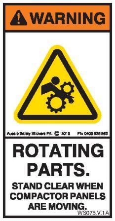 ROTATING PARTS COMPACTOR PANEL (Vertical) – Aussie Safety Stickers