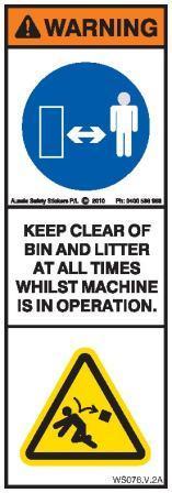 KEEP CLEAR BIN LITTER (Vertical)