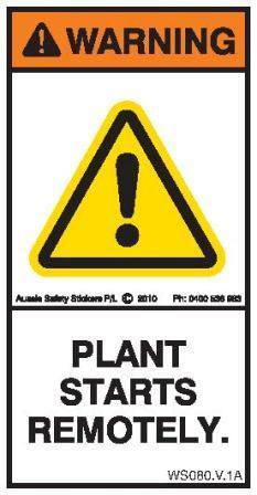 PLANT STARTS REMOTELY (Vertical)