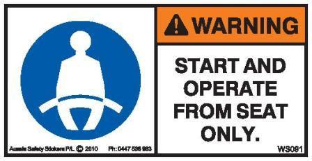 OPERATE SEATED (Horizontal)